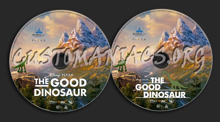 The Good Dinosaur blu-ray label