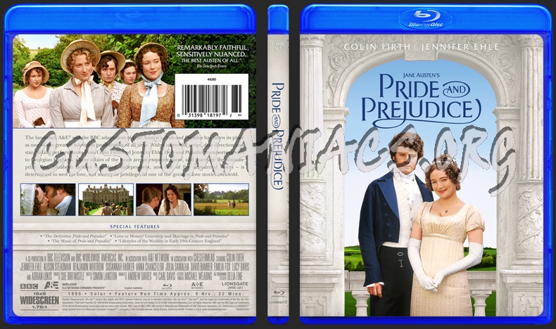 Pride and Prejudice blu-ray cover