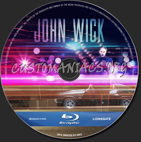 John Wick blu-ray label