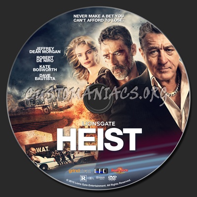 Heist (2015) dvd label