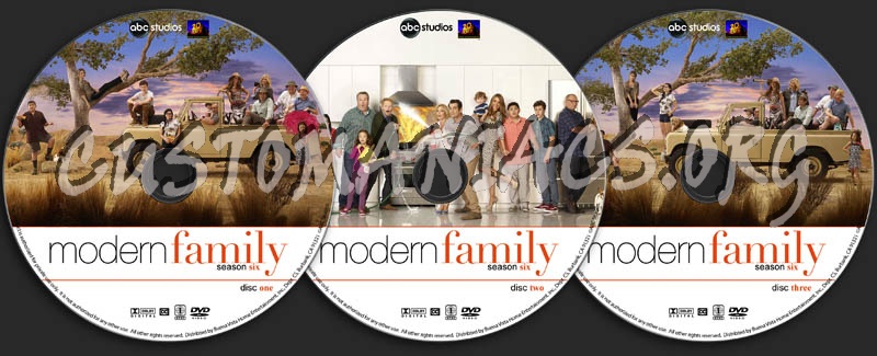 Modern Family - Season 6 dvd label