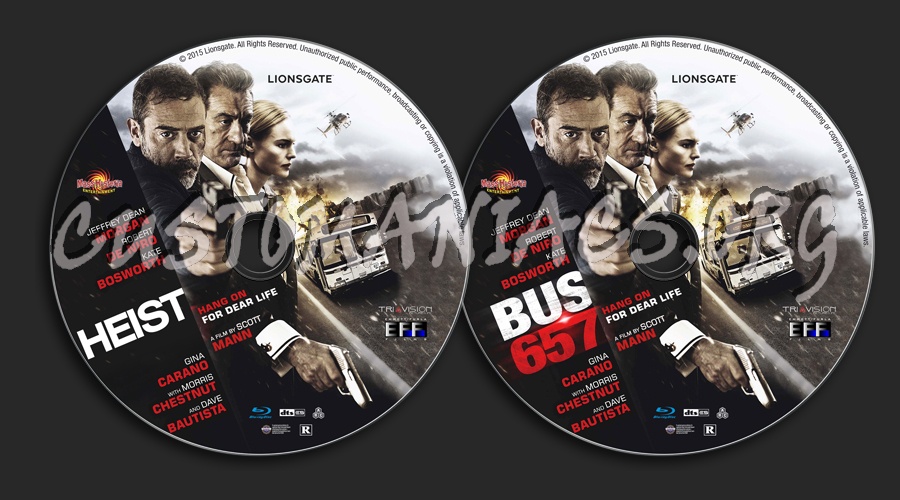 Heist aka: Bus657 blu-ray label