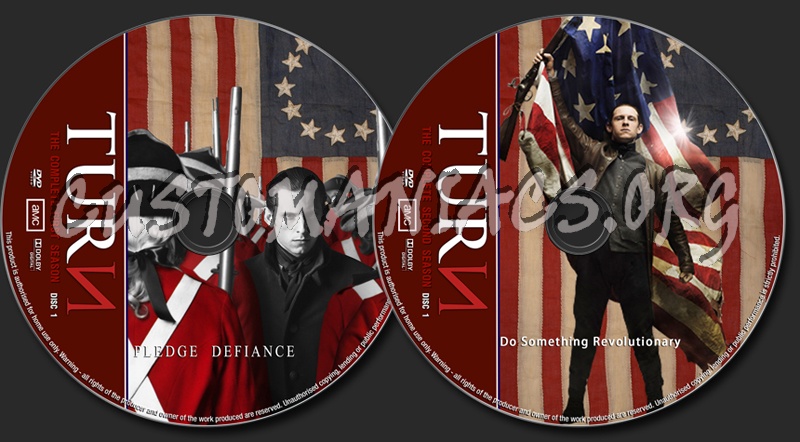 Turn Season 1 & 2 dvd label