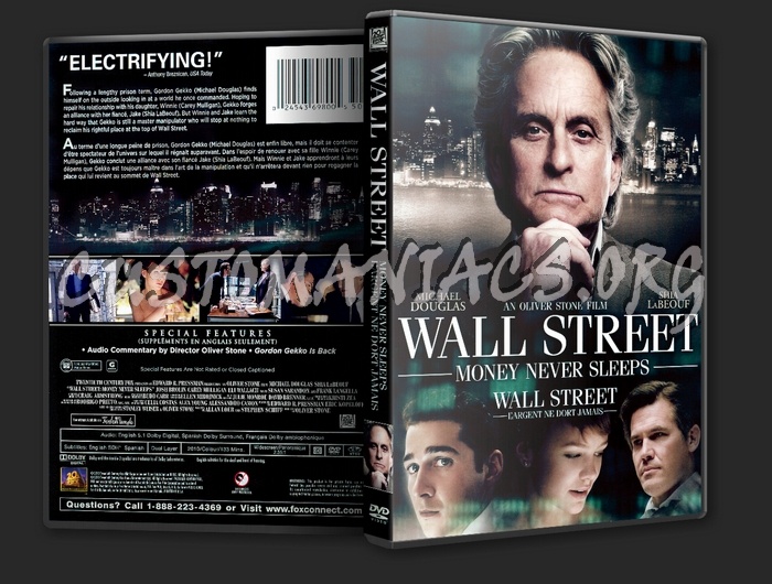 Wall Street: Money Never Sleeps dvd cover