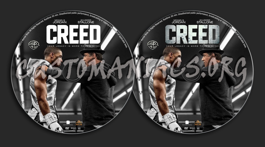 Creed dvd label