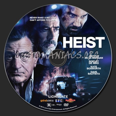 Heist (2015) dvd label