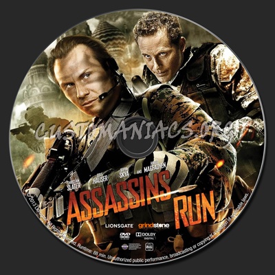 Assassins Run dvd label