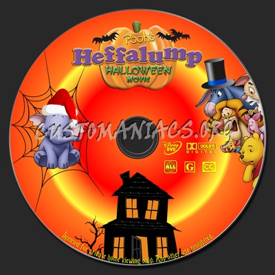 Pooh's Heffalump Halloween Movie dvd label