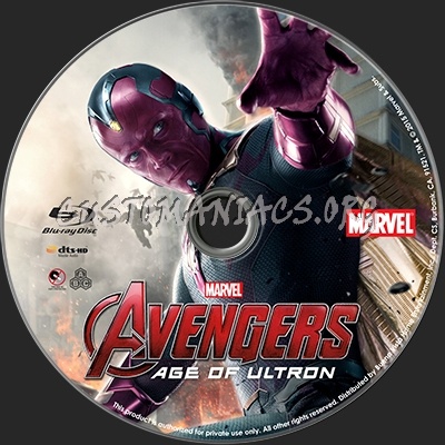 Avengers Age of Ultron blu-ray label