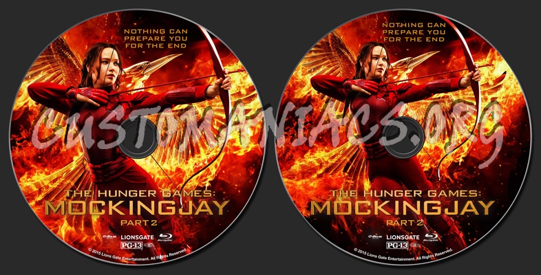 The Hunger Games: Mockingjay Part 2 blu-ray label