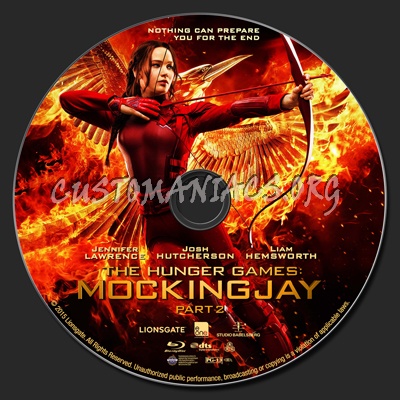 The Hunger Games: Mockingjay Part 2 blu-ray label