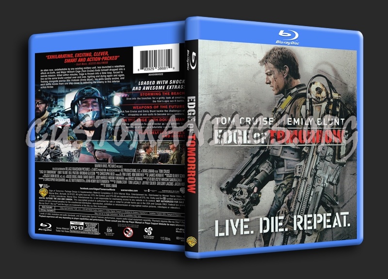 Edge of Tomorrow blu-ray cover