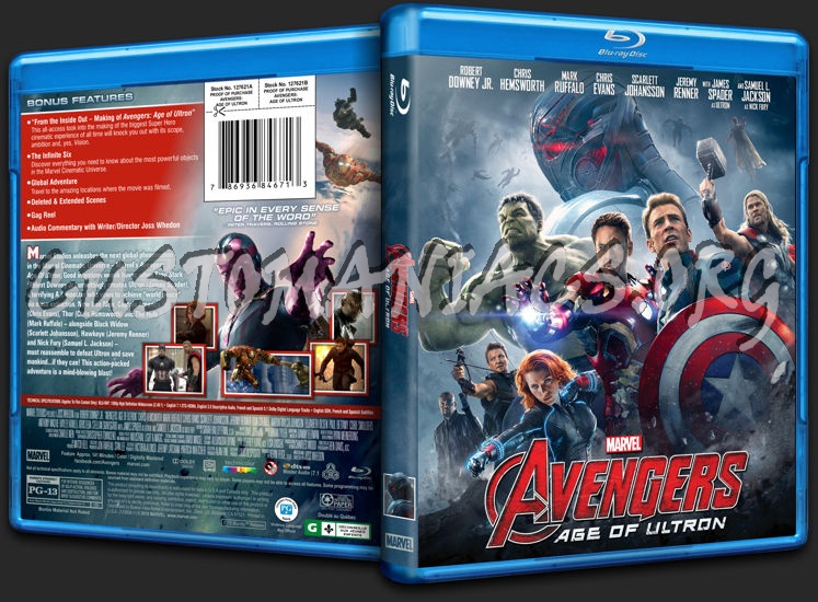 Avengers: Age of Ultron blu-ray cover