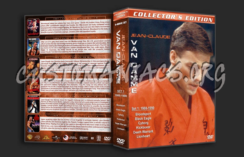 Jean-Claude Van Damme Film Collection - Set 1 (1988-1990) dvd cover