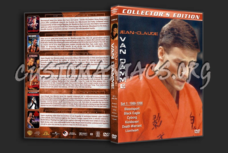 Jean-Claude Van Damme Film Collection - Set 1 (1988-1990) dvd cover