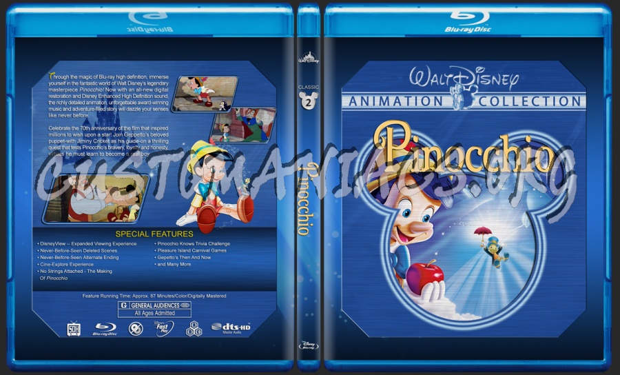 Pinocchio blu-ray cover