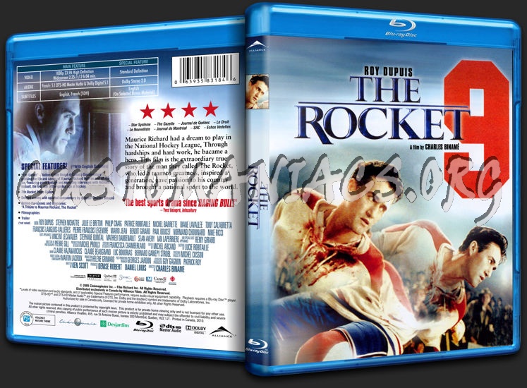 The Rocket (Maurice Richard) blu-ray cover