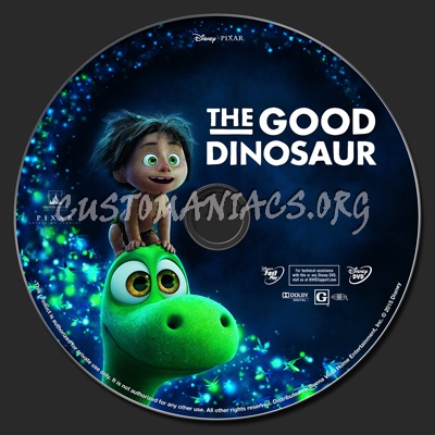 The Good Dinosaur dvd label