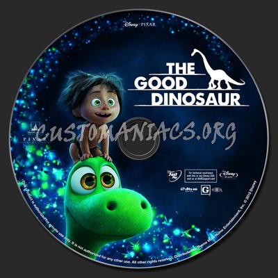 The Good Dinosaur blu-ray label