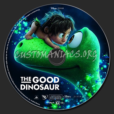 The Good Dinosaur blu-ray label