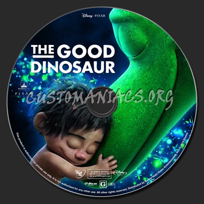 The Good Dinosaur blu-ray label