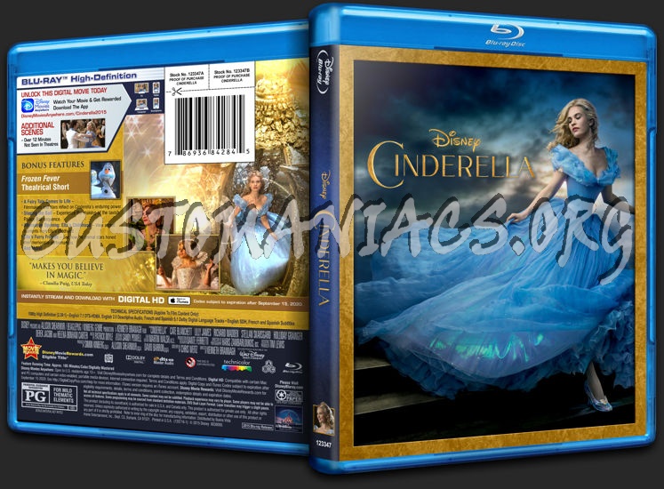 Cinderella 2015 blu-ray cover