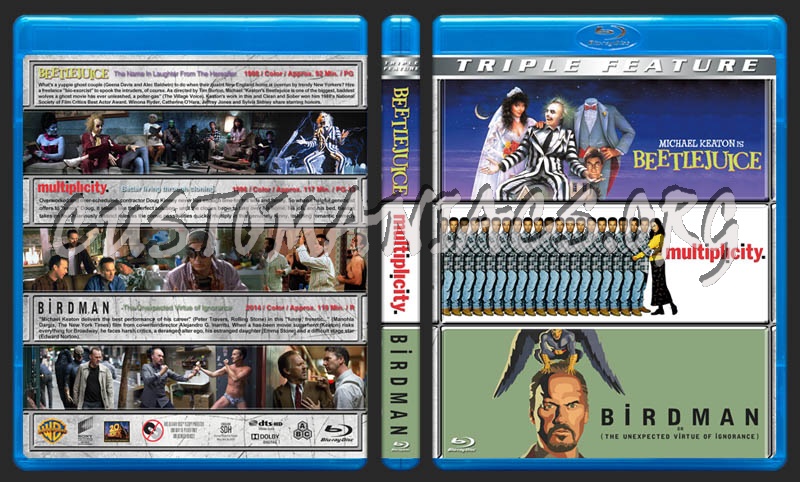 Michael Keaton Triple Feature blu-ray cover