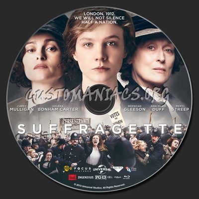 Suffragette blu-ray label