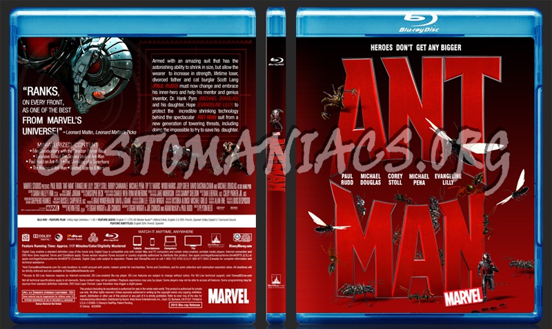 Ant-Man blu-ray cover