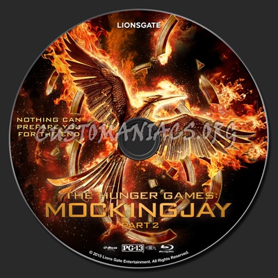 The Hunger Games: Mockingjay Part 2 blu-ray label