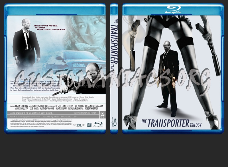 The Transporter Trilogy blu-ray cover