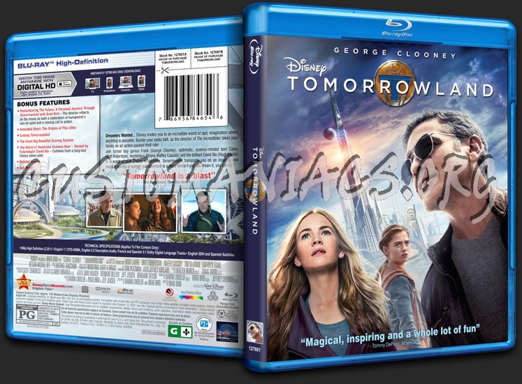 Tomorrowland blu-ray cover