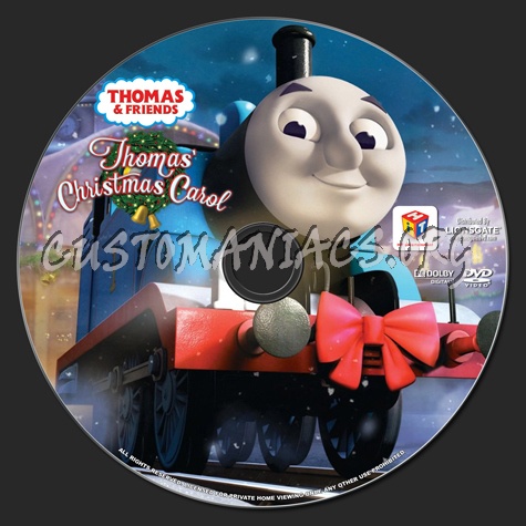 Thomas & Friends Thomas' Christmas Carol dvd label