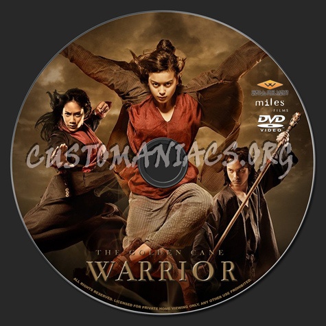 The Golden Cane Warrior dvd label