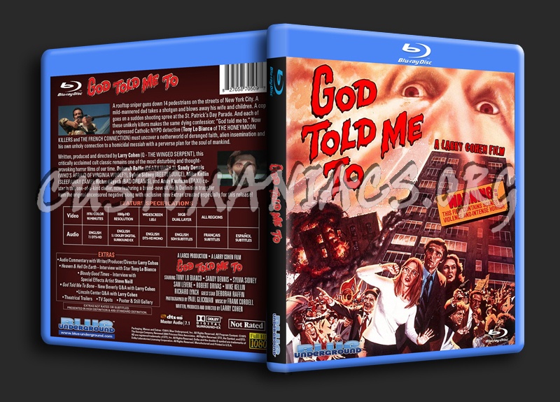 God Told Me To blu-ray cover