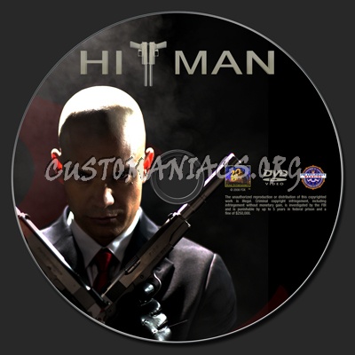 Hitman dvd label