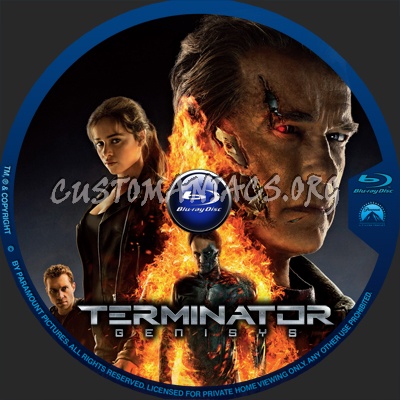 Terminator: Genisys blu-ray label