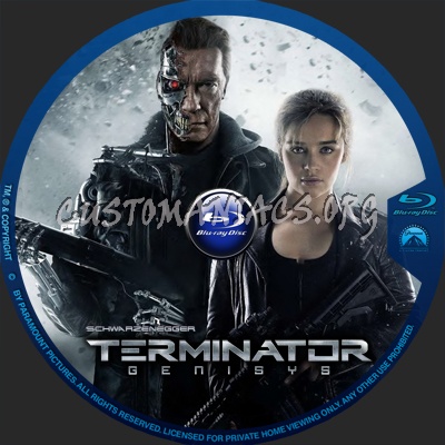 Terminator: Genisys blu-ray label