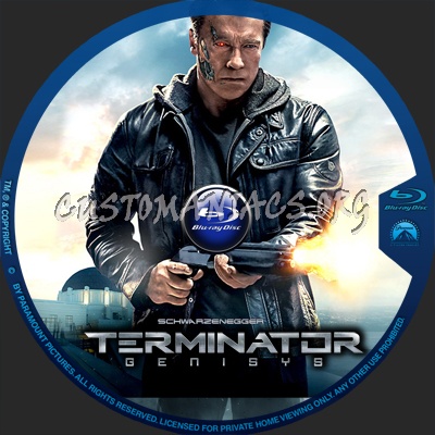 Terminator: Genisys blu-ray label