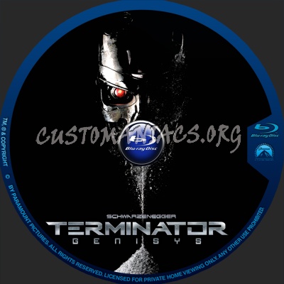 Terminator: Genisys blu-ray label