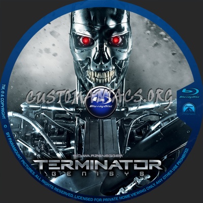 Terminator: Genisys blu-ray label