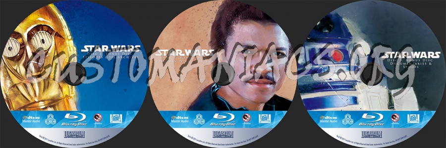 Star Wars: Bonus Discs blu-ray label