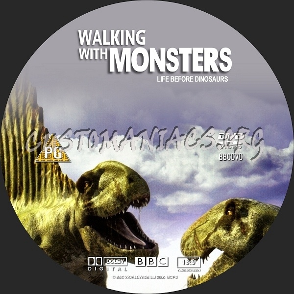 Walking With Monsters dvd label