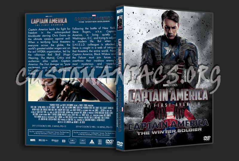 Captain America: The First Avenger & Captain America: The Winter Soldier Combo dvd cover