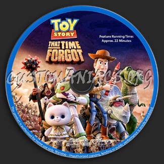 Toy Story that Time Forgot blu-ray label