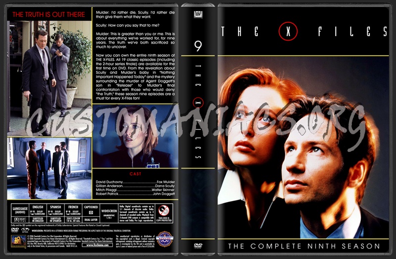 The X-Files Seasons 1-9 dvd cover