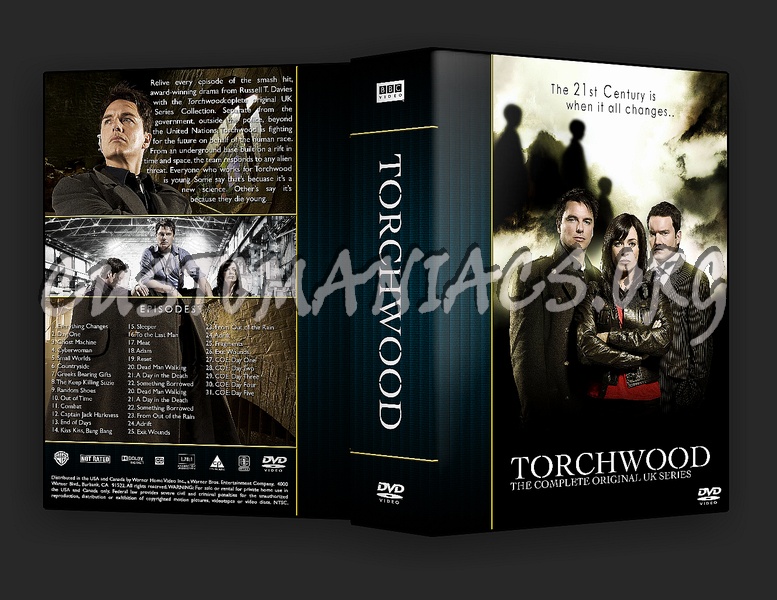 Torchwood Seasons 1-3 dvd cover