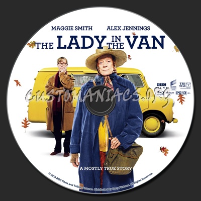 The Lady In The Van blu-ray label