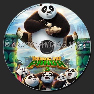 Kung Fu Panda 3 dvd label