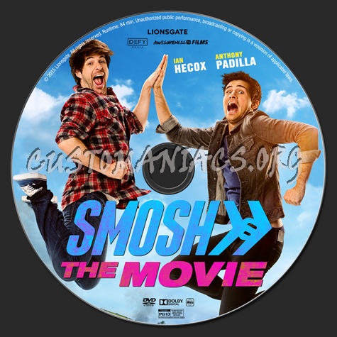 Smosh The Movie dvd label DVD Covers Labels by Customaniacs